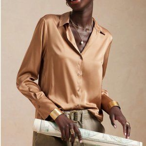 Banana Republic Satin Classic Shirt